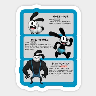 Oswald Evolutions Sticker